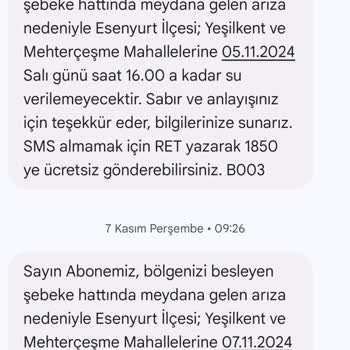 Esenyurt'ta Sürekli Su Kesintisi Sorunu
