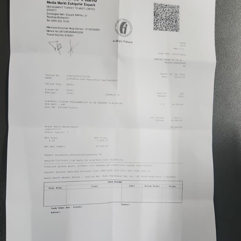 Media Markt Ve Bood Technology'nin Sorumsuzluğu
