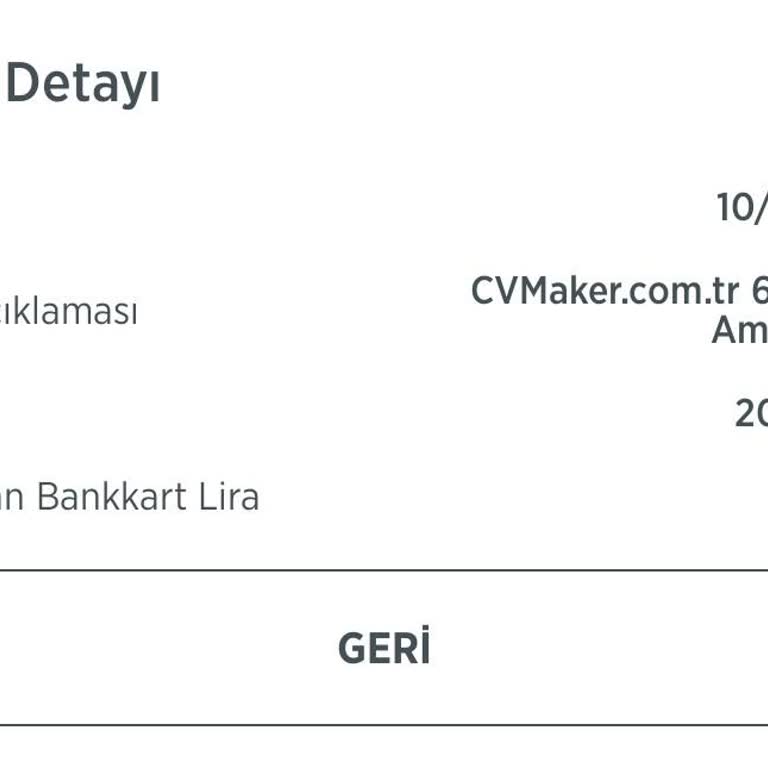 CV Maker'dan İzinsiz Para Çekimi Şoku