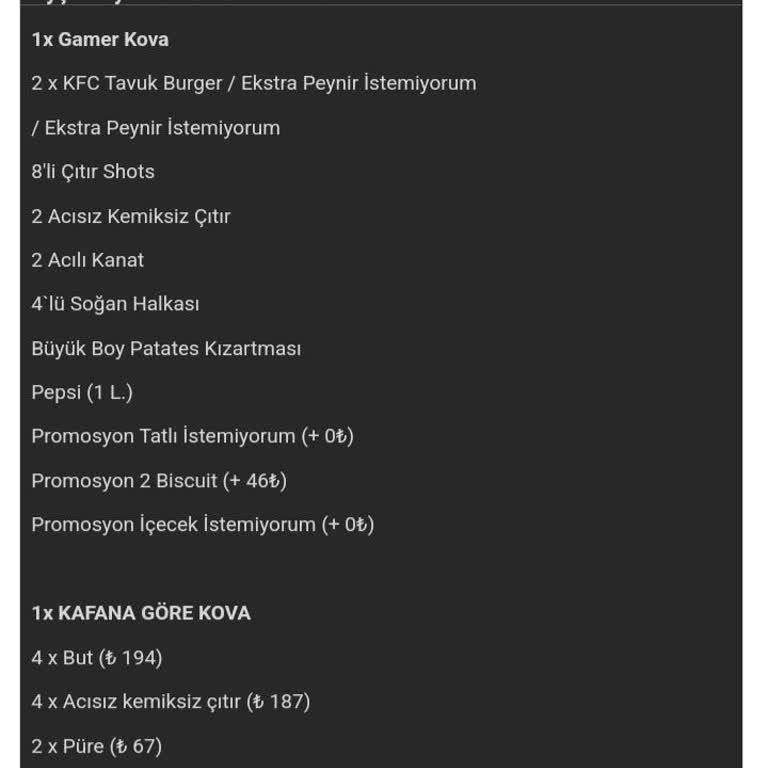 KFC Siparişim Zamanında Teslim Edilmedi Ve İletişim Eksikliği Yaşandı