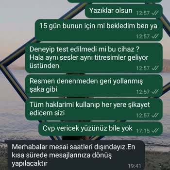 Yürüyüş Bandı Sorunu Ve Yetersiz Servis Hizmeti
