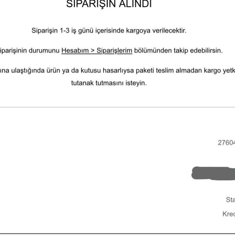 Teslim Edilmeyen Sipariş Ve Yetersiz Bilgilendirme