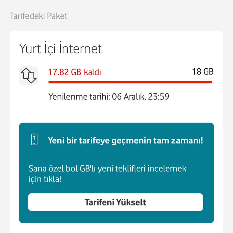 Vodafone Tarife Taahhütlerini Yerine Getirmiyor