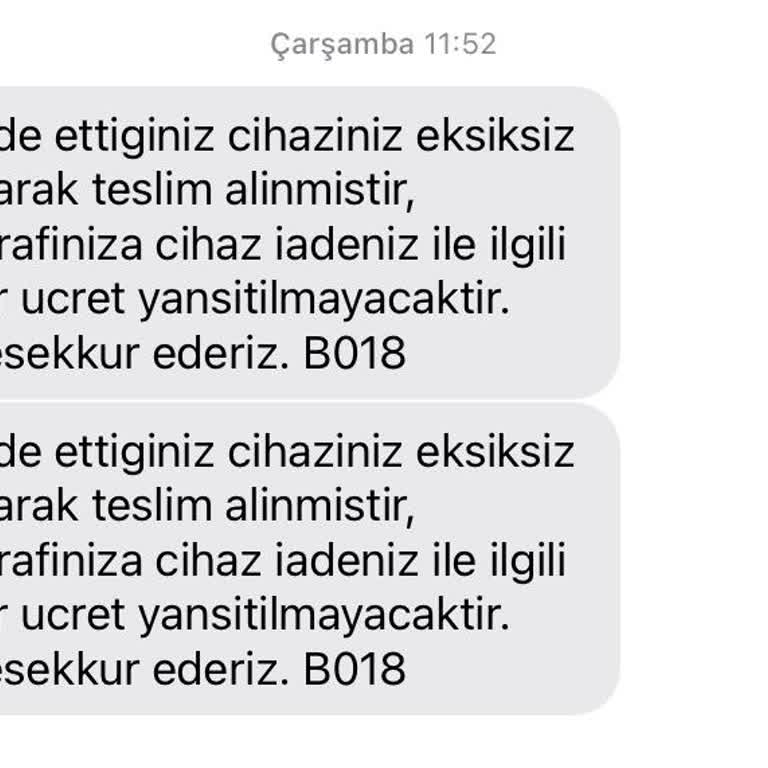 Yanlış İtham Ve Eksik Cihaz Ücreti Hakkında Şikayet
