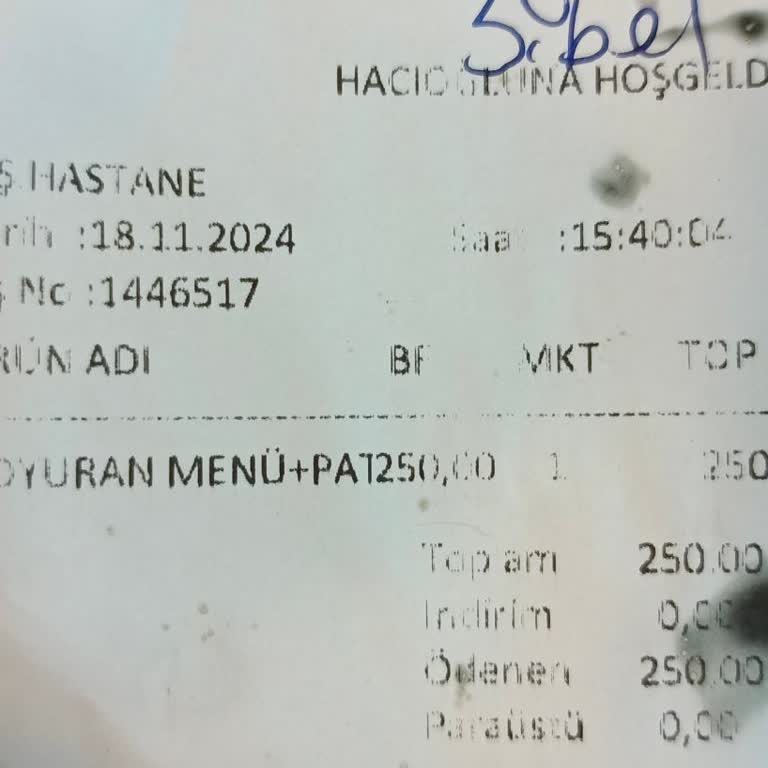 Hacıoğlu Lahmacun Şubesinden Şikayetçiyim