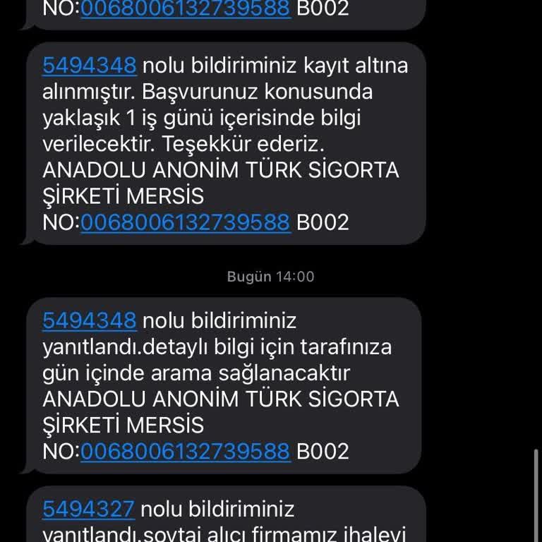 Anadolu Sigorta'nın Sorumsuzluğu Ve Mağduriyetimiz
