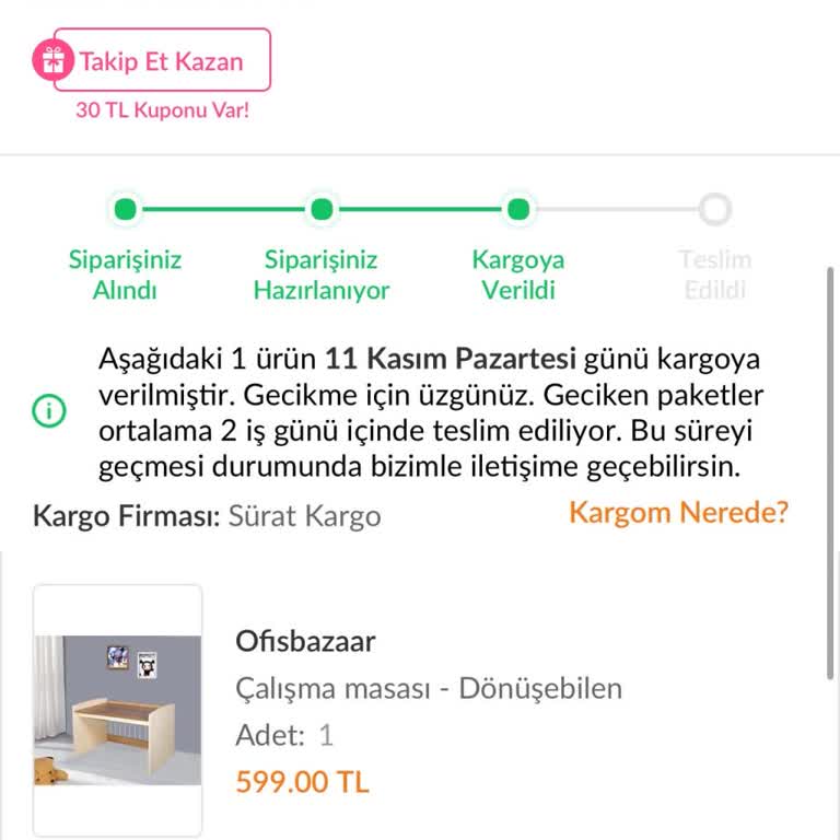 Kargom Nerede? Sürat Kargo'ya Ulaşamıyorum