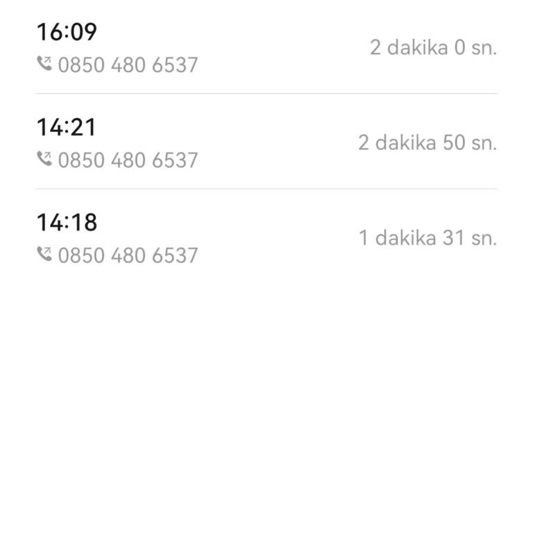 Yanlış Arama Sonrası Kişisel Bilgilerimle Yapılan İşlemler