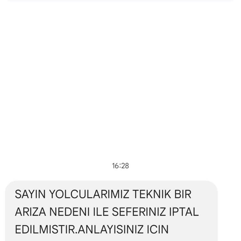 İptal Edilen Seferde Belirsizlik Ve İletişimsizlik Sorunu