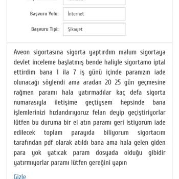 Sigorta İptali Sonrası Beklenen Ödeme Yapılmadı