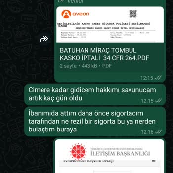 Sigorta İptali Sonrası Beklenen Ödeme Yapılmadı