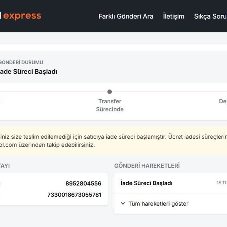 Trendyol Express Kuryesi Yüzünden Ürünüm İade Oluyor