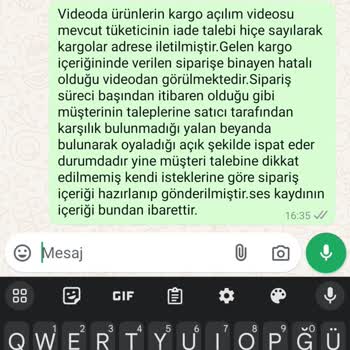 Yanlış Ürün Gönderimi Ve Müşteri Taleplerinin Göz Ardı Edilmesi