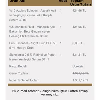Cosmed Müşteri Hizmetleri Ve Eksik Ürün Sorunu
