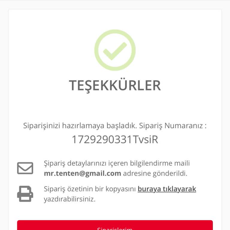 Sipariş Gecikmesi Ve Para İadesi Sorunu