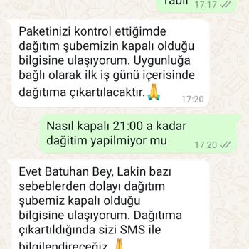 Kargo Teslimatında Yaşanan Aksaklık