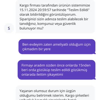 Teslim Edilmeyen Kargo Ve Uzayan Bekleyiş