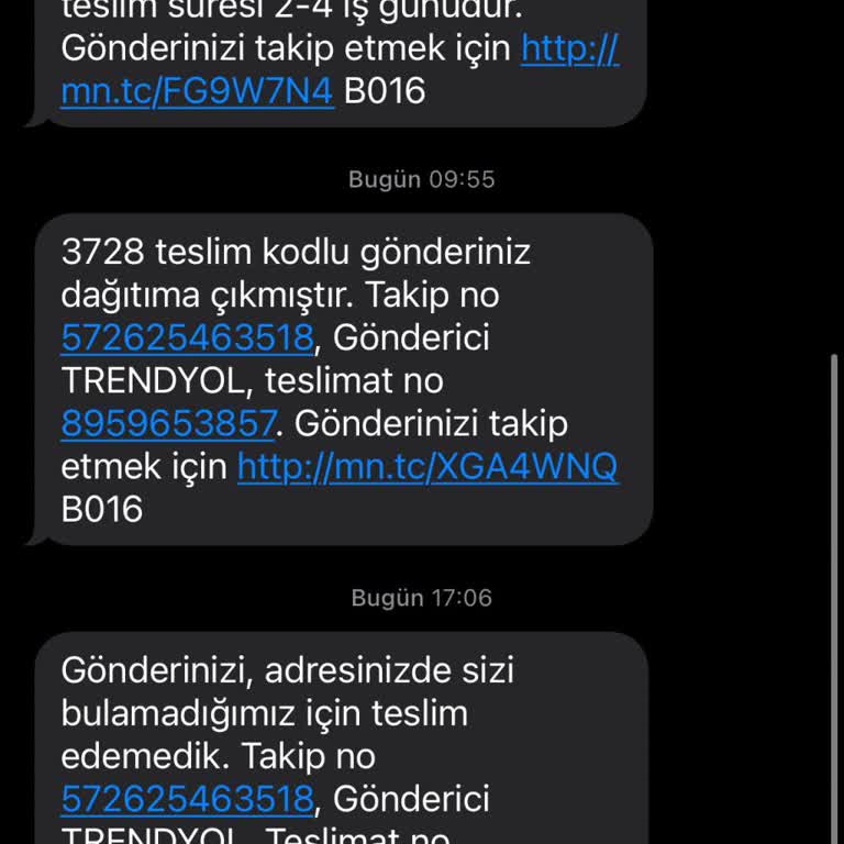 Sürekli Adresime Ulaşamayan Kargo Sorunu