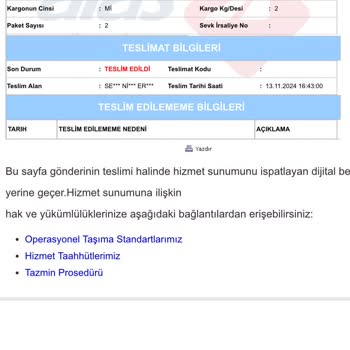 Yanlış Adrese Teslim Edilen Kargo Sorunu