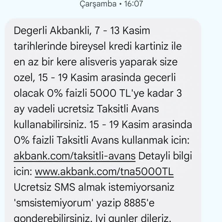 Akbank Kampanya Koşulları Sağlanmasına Rağmen Avantaj Tanımlanmıyor