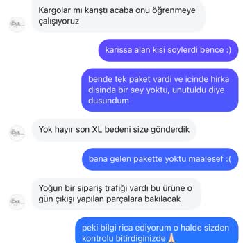 Eksik Ürün Ve İlgisiz Müşteri Hizmeti