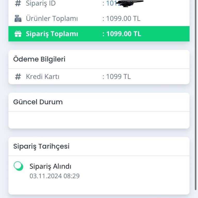 Siparişin Teslim Edilmemesi Ve Ücret İadesi Talebi