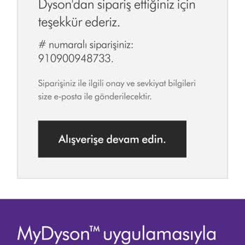 Dyson Sipariş Verildi, Kargo Bekleniyor!