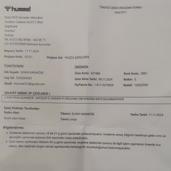 Hummel Mağazasında Üretim Hatası Görmezden Gelindi