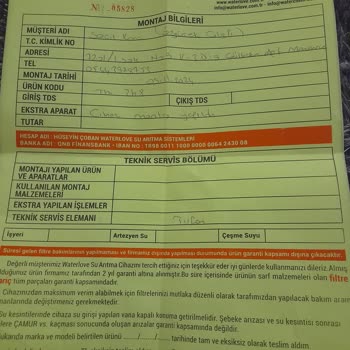 Arızalı Su Arıtma Cihazı Sağlığımı Tehdit Ediyor