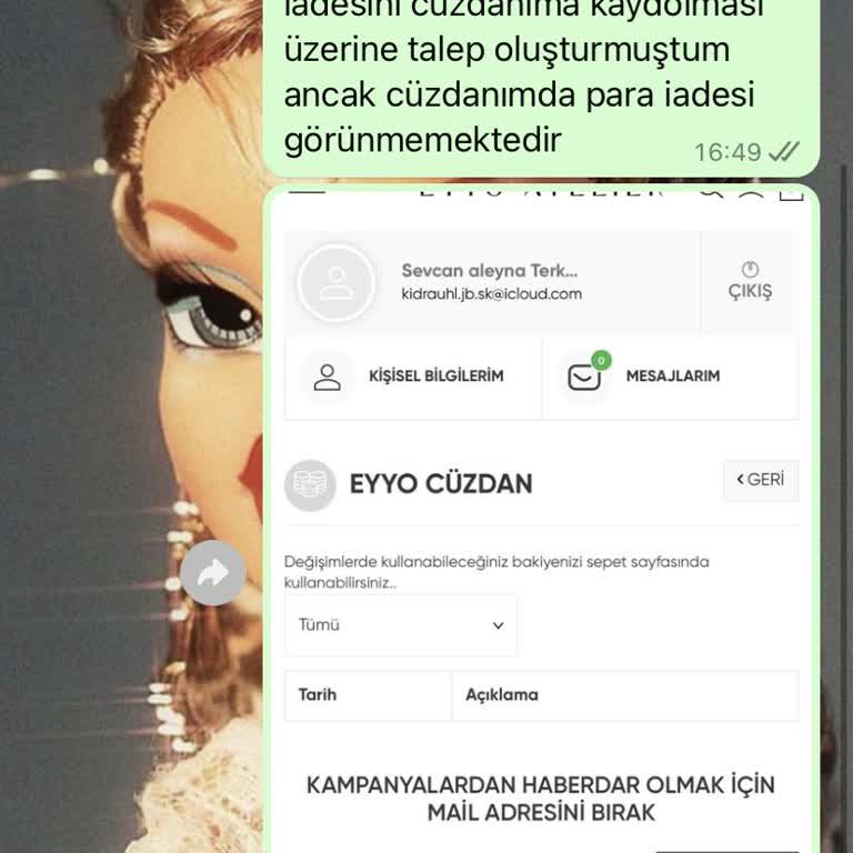 İade Tutarı Eyyo Cüzdan'a Gelmedi