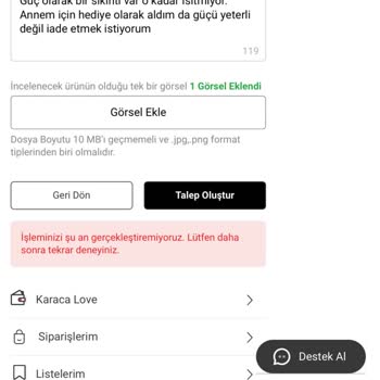 Karaca Tost Ve Izgara Makinesi İade Sürecinde Yaşanan Sorunlar