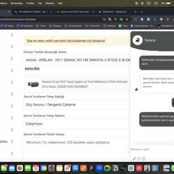 Karaca Tost Ve Izgara Makinesi İade Sürecinde Yaşanan Sorunlar