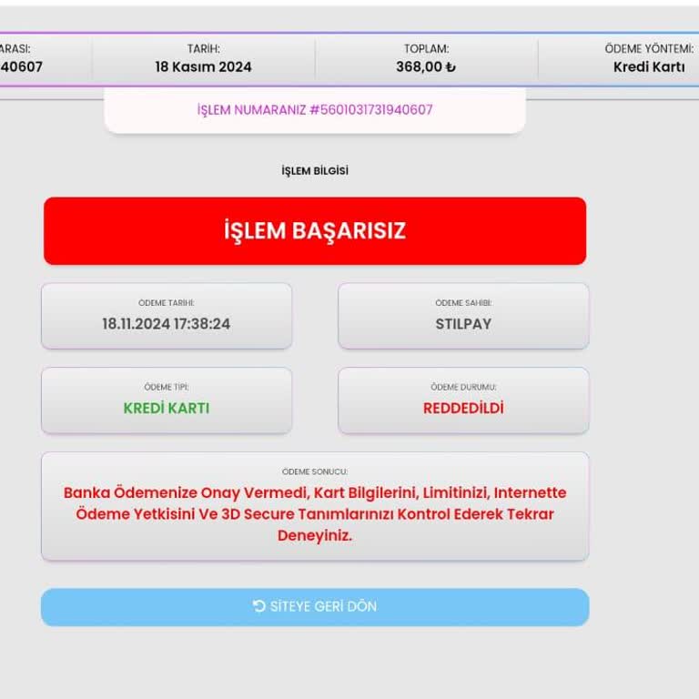 Ziraat Bankası Kredi Kartı İle İnternetten Alışveriş Yapamama Sorunu