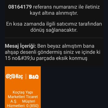 Yanlış Ürün Ve İlgisiz Müşteri Hizmeti