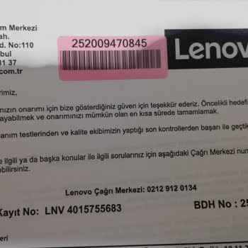 Lenovo Ideapad3: Garanti Kapsamında Çözümsüz Sorunlar Ve Yetersiz Servis Deneyimi
