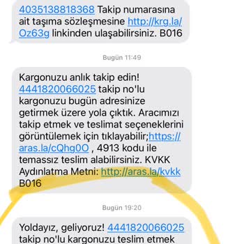 Aras Kargo Teslimat Sorunu Ve Yanıltıcı Mesajlar