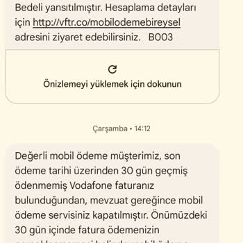 Yanlış Fatura Uyarısı Ve Müşteri Hizmetleri Sorunu