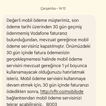 Yanlış Fatura Uyarısı Ve Müşteri Hizmetleri Sorunu
