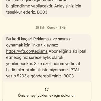 Yanlış Fatura Uyarısı Ve Müşteri Hizmetleri Sorunu