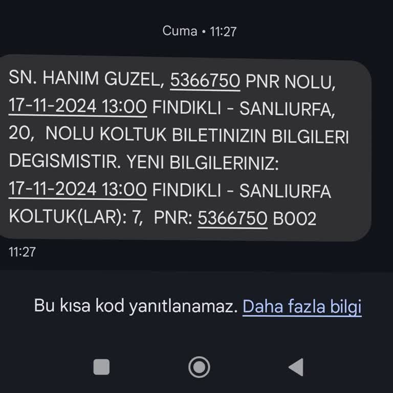 İptal Edilen Bilet Ve Mağduriyet