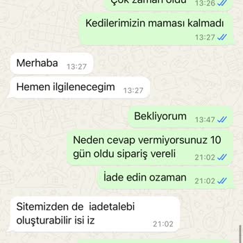 Yanıltıcı Kedi Maması Satışı Ve İade Sorunu