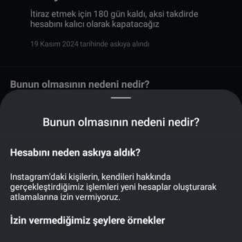 Instagram Hesabım Askıya Alındı!