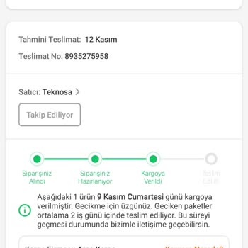 Trendyol Ve Aras Kargo'nun Sorumluluk Almayan Tavrı