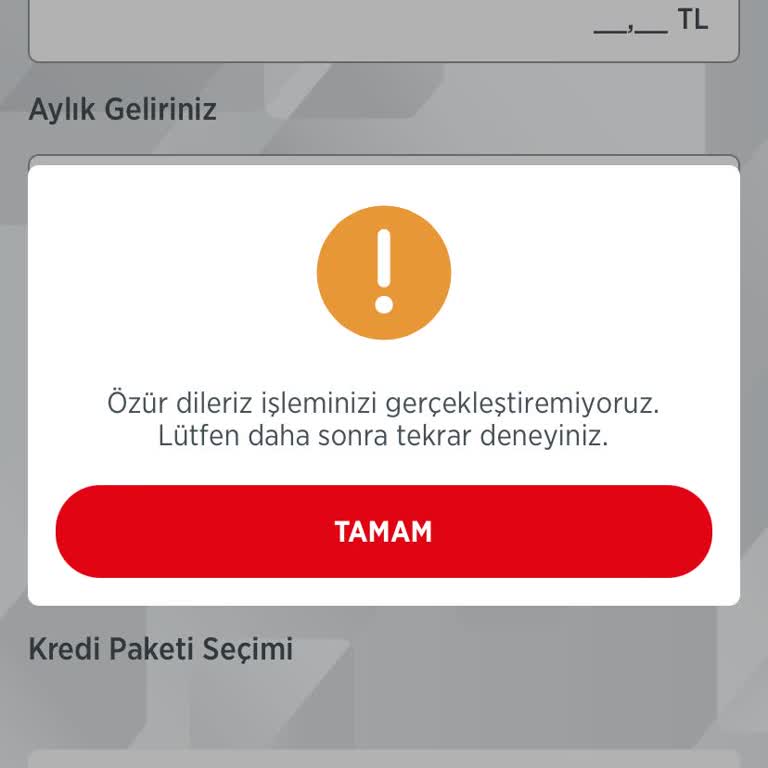 Ziraat Bankası Mobil Kredi Kullanım Sorunu