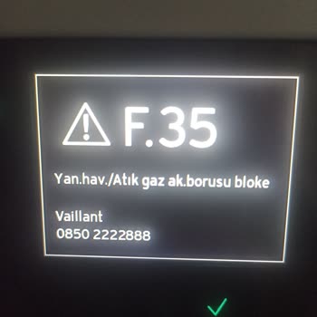 Vaillant Kombi Sorunları: Çözüm Bulunamayan F35 Arızası