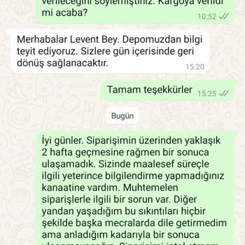 Geciken Teslimat Ve İletişim Sorunları
