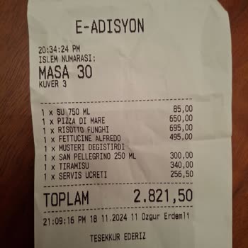 Filo D'olio Kumlu Risotto Ve Ücretli İkram Şoku