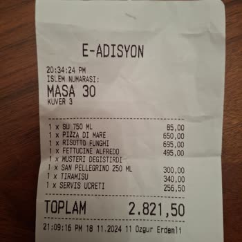 Filo D'olio Kumlu Risotto Ve Ücretli İkram Şoku