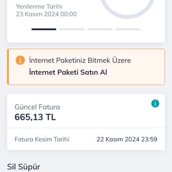 Türk Telekom Fatura Ve İnternet Kullanım Sorunu