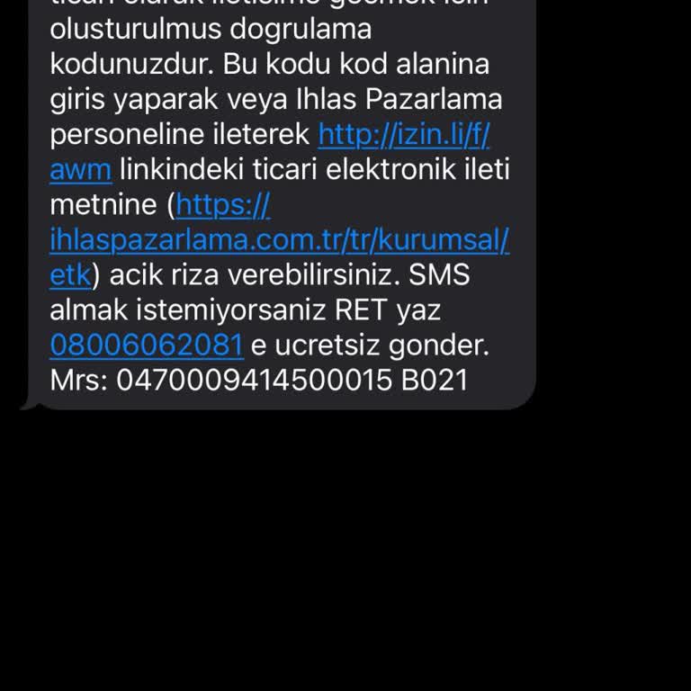 İzinsiz Mesaj Gönderimi Hakkında Şikayet